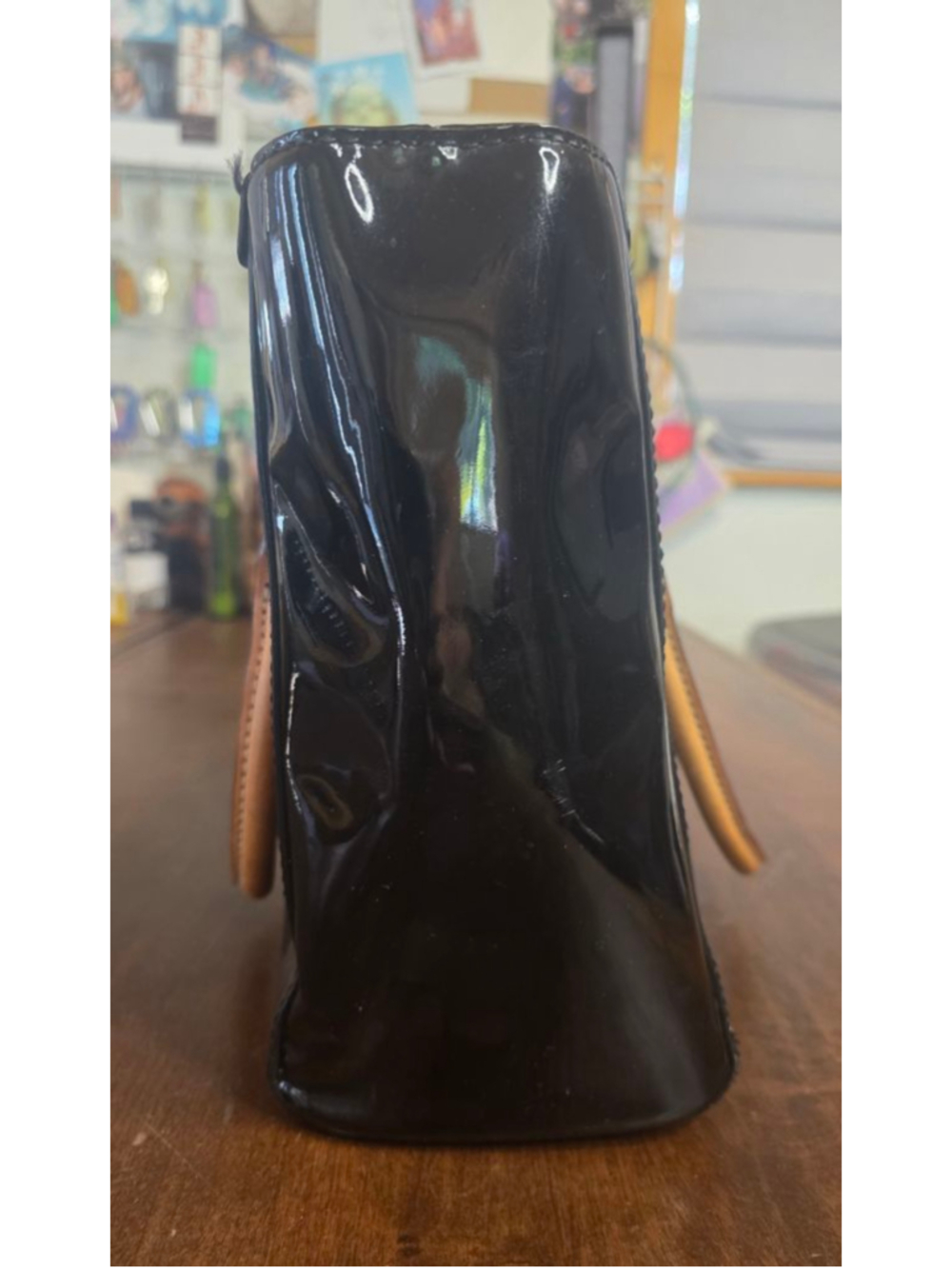 Women's Kate Spade Black Patent Leather Tote Bag & Wallet Set, One Size - Picture 5 of 16